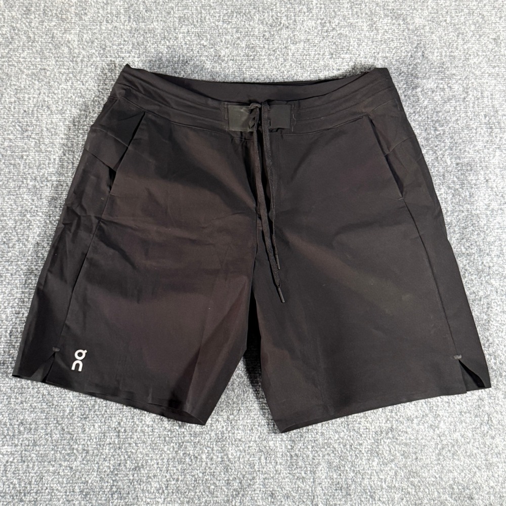 On Running Hybrid Shorts Mens Large Black Athletic Training Gym Performance L